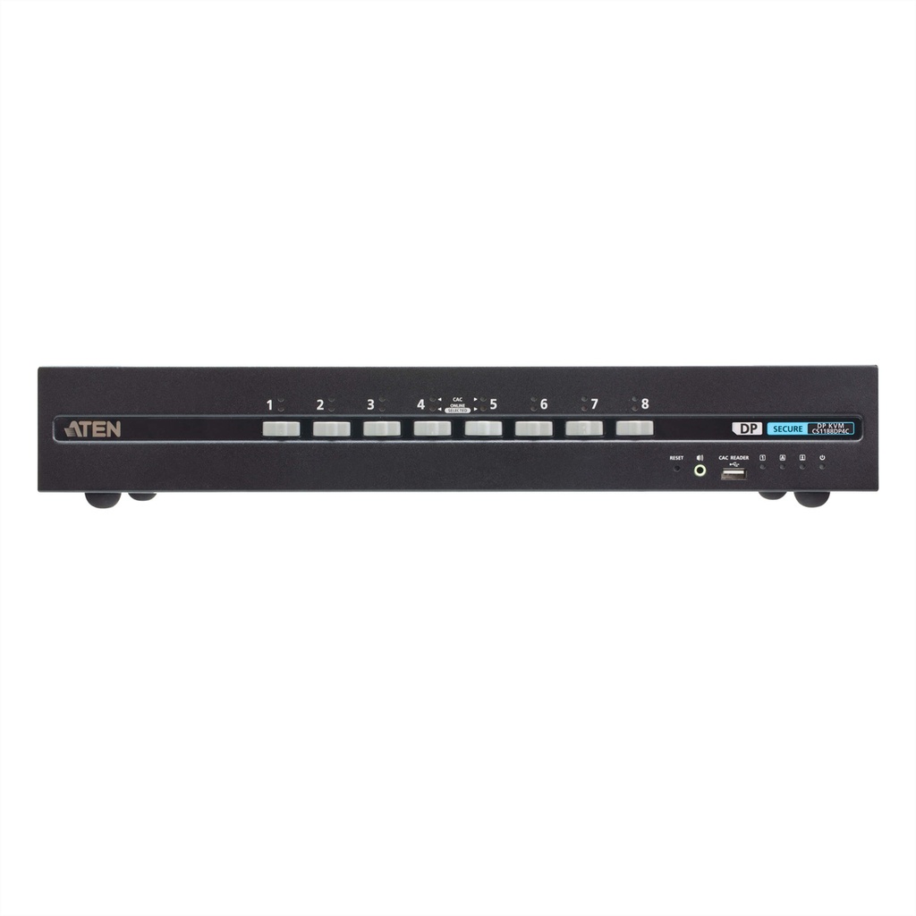 ATEN CS1188DP4C USB DP Secure KVM PSD PP v4.0 mit CAC - KVM-Umschalter - 8-Port