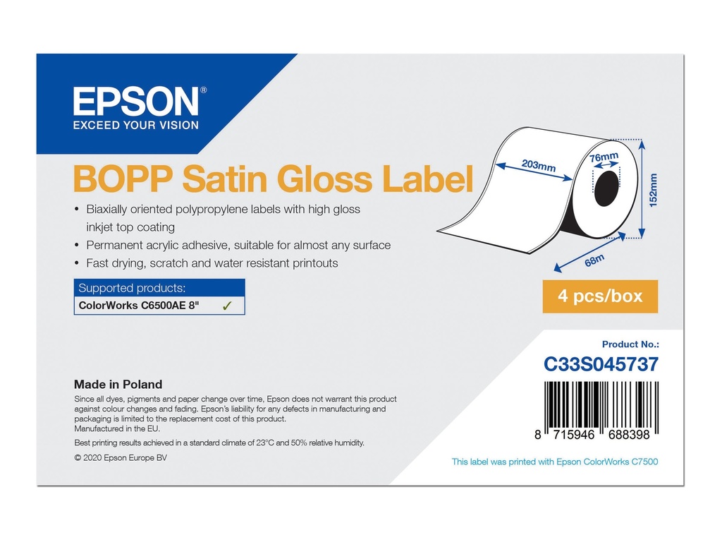 Epson Biaxial gestrecktes Polypropylen (PP)