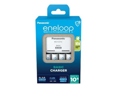 [BQ-CC51] Panasonic eneloop Basic BQ-CC51 - Batterieladegerät - (für 4xAA/AAA)