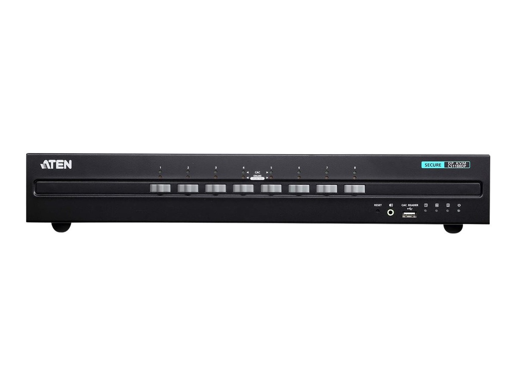 ATEN USB DisplayPort Secure KVM Switch - KVM-Umschalter - 8-Port