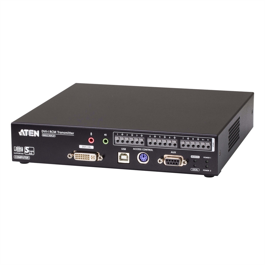 ATEN RCMDVI00BT DVI-I Einzelbildschirm KVM over IP Sender mit Fernzugriff - KVM-Umschalter