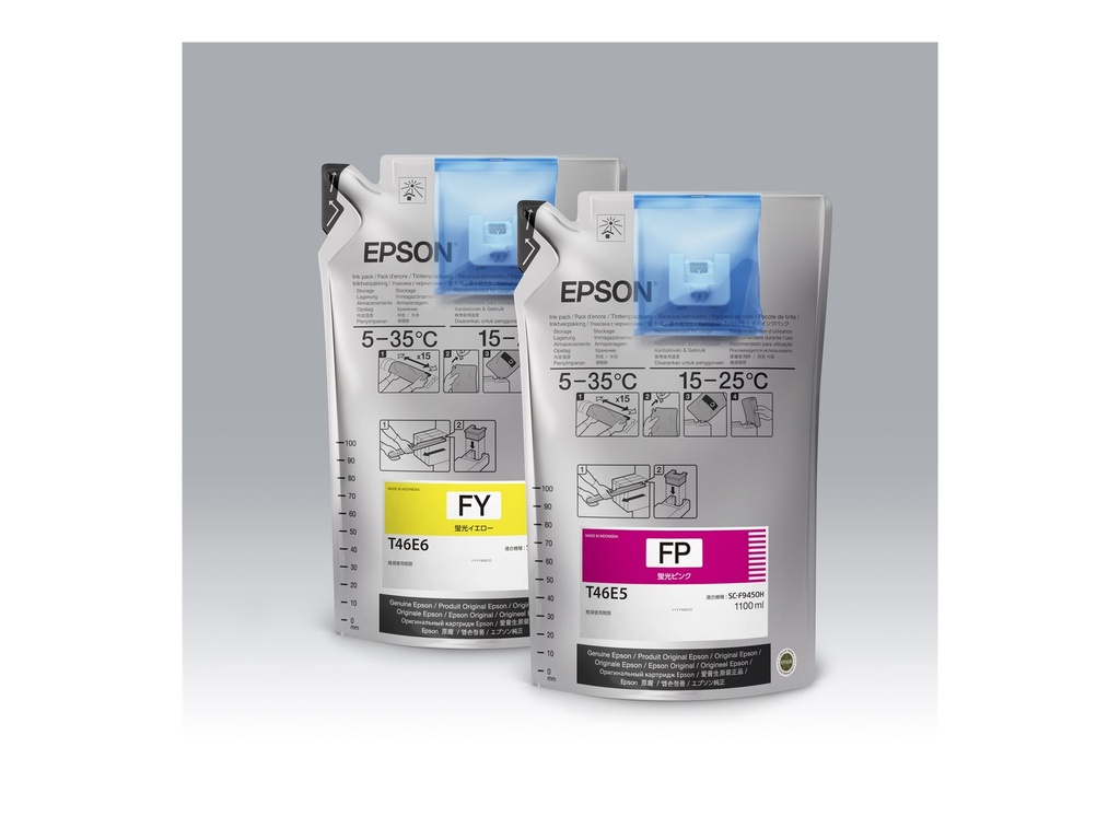 Epson T46D5 - 2er-Pack - 1000 ml - fluoreszierend rosa