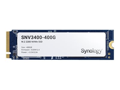 Synology SNV3400-400G - SSD - 400 GB - intern - M.2 2280 - PCIe 3.0 x4 (NVMe)