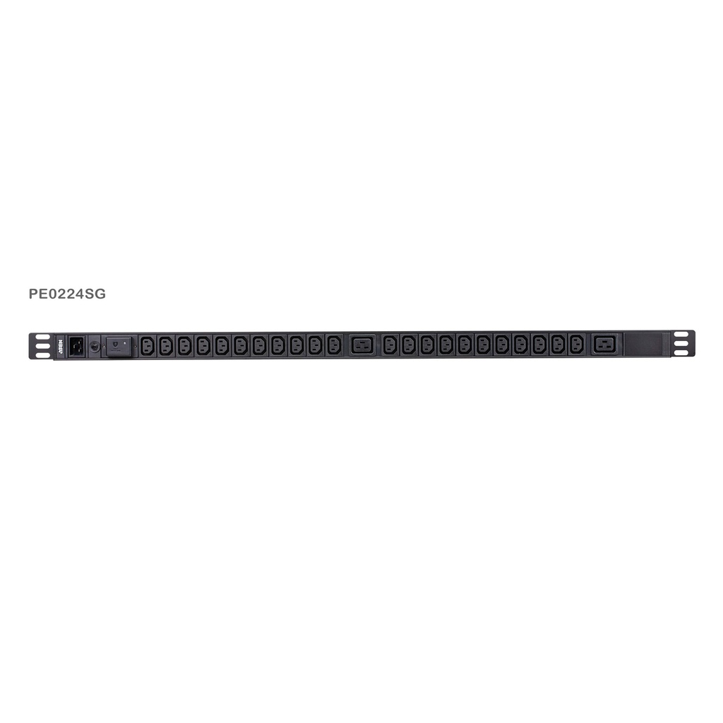 ATEN PE0224SG 0U 16A 24-Port Basic PDU mitÜberspannungsschutz - (Offline-) USV - Rack-Modul
