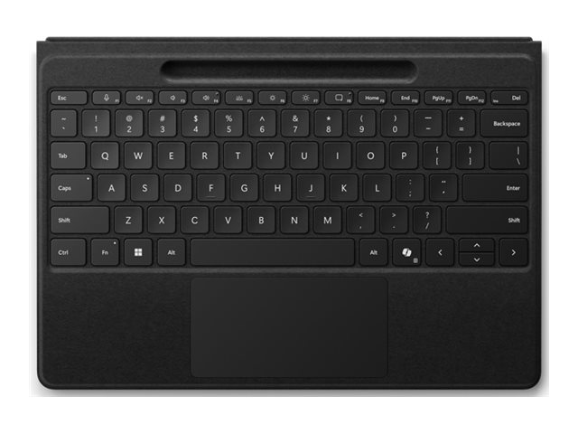 Microsoft Surface Pro Flex Keyboard - Tastatur - mit Touchpad, Beschleunigungsmesser, Surface Slim Pen 2 Ablage- und Ladeschale - hinterleuchtet - kabellos - Bluetooth LE - QWERTZ - Schweizerisch - Schwarz - für Microsoft Surface Pro 8, Pro 8 for Business, Pro 9, Pro 9 for Business, Pro 10 for Business, Pro (11th Edition)