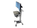 Ergotron Neo-Flex WideView WorkSpace - Wagen - Konstante Krafttechnologie - für 2 LCD-Displays / PC-Ausrüstung - dual - Aluminium, pulverbeschichteter Stahl, hochwertiger Kunststoff - Zweistufiges Grau - Bildschirmgröße: bis zu 55,9 cm (bis zu 22 Zoll)