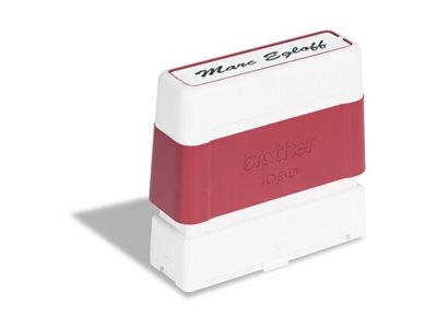 [PR1060R] Brother 1060 - Stempel - vorgetränkt - Rot - Benutzerdefinierter Text - 10 x 60 mm (Packung mit 6)