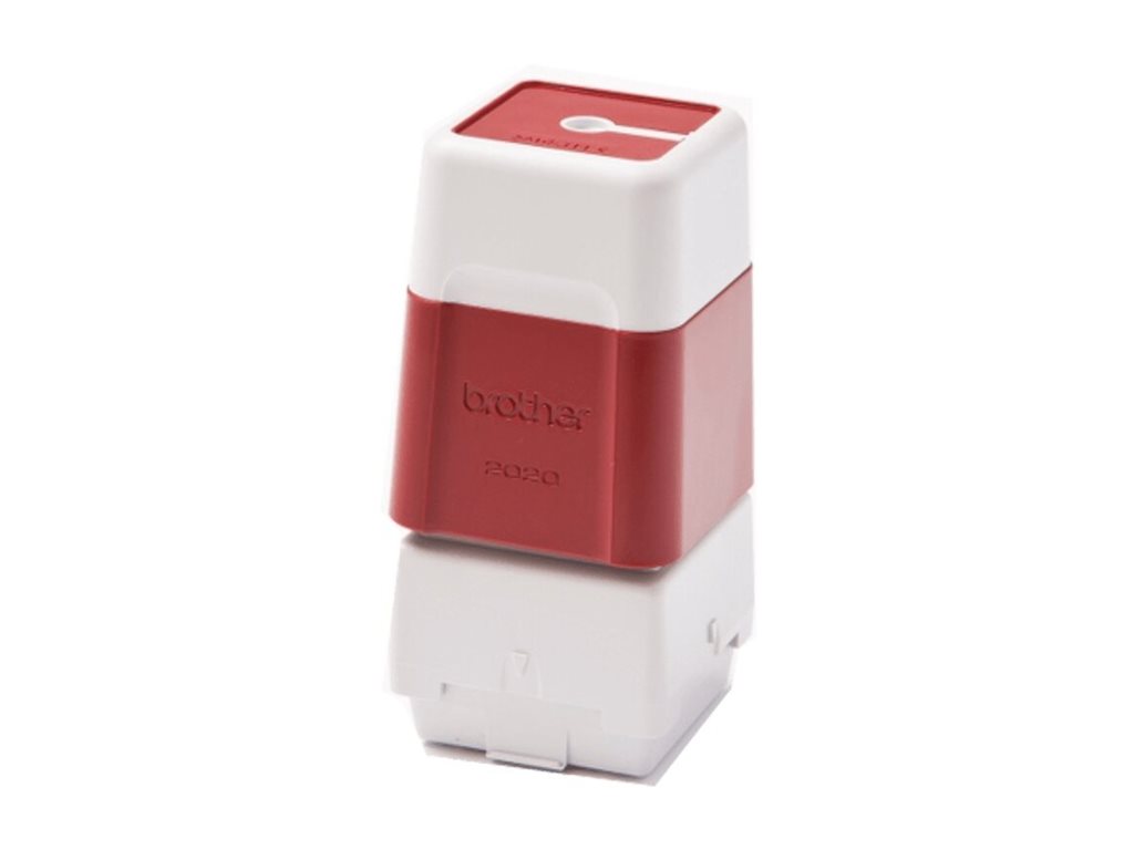 [PR2020R6P] Brother 2020 - Stempel - vorgetränkt - Rot - Benutzerdefinierter Text - 20 x 20 mm (Packung mit 6)