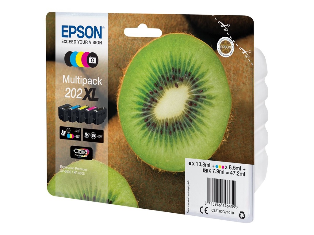 Epson Multipack 202XL - 5er-Pack - mit hoher Kapazität