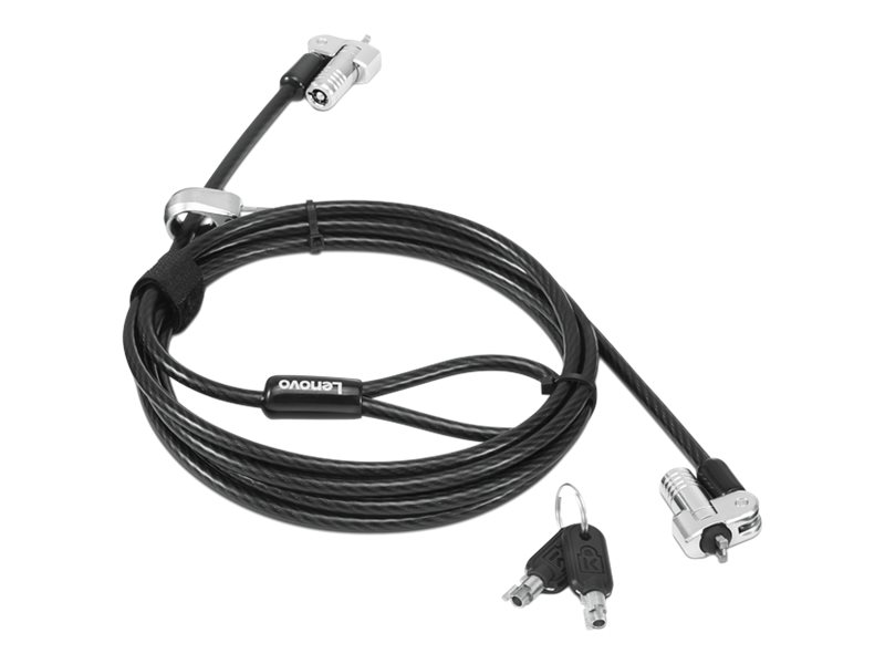 Lenovo Kensington NanoSaver Twin Head - Sicherheitskabelschloss - Schwarz