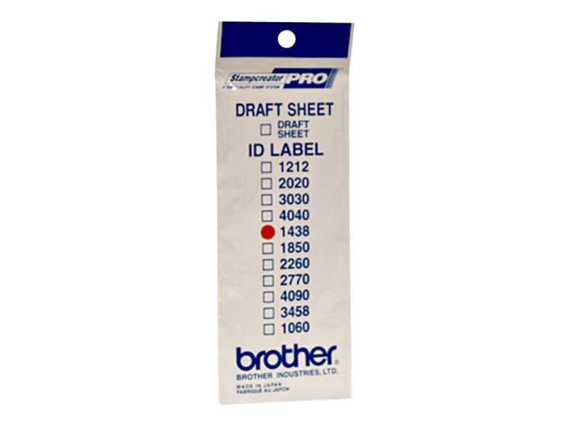 Brother ID1438 - 14 x 38 mm 12 Etikett(en) Stempeletiketten