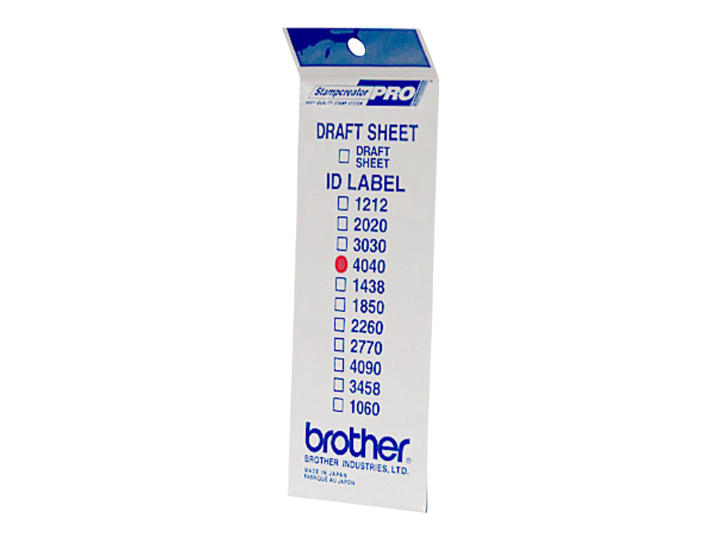 Brother ID4040 - 40 x 40 mm 12 Etikett(en) Stempeletiketten