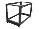 StarTech.com 12HE 4 Pfosten Open Frame Server Rack tiefenverstellbar mit Rollen / Nivellierfüße und Kabelverwaltung - Dell PowerEdge HP ProLiant ThinkServer (4POSTRACK12U)