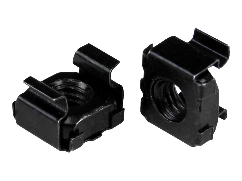 StarTech.com M5 Käfigmutter - 100er Pack - Schwarz - M5 Montagemutter für Server Rack und Serverschrank - Käfigmuttern - Schwarz (Packung mit 100)