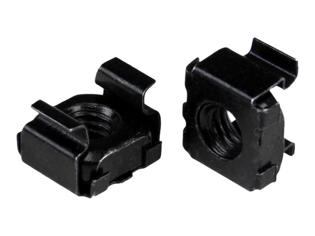 StarTech.com Startech M6 Käfigmuttern - 100er Pack - Schwarz - M6 Muttern für Server Racks und Serverschränke - Käfigmuttern - Schwarz (Packung mit 100)