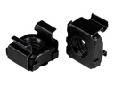 StarTech.com Startech M6 Käfigmutter - 50er Pack - Schwarz - M6 Montagemutter für Server Rack und Serverschrank - Käfigmuttern - Schwarz (Packung mit 50)