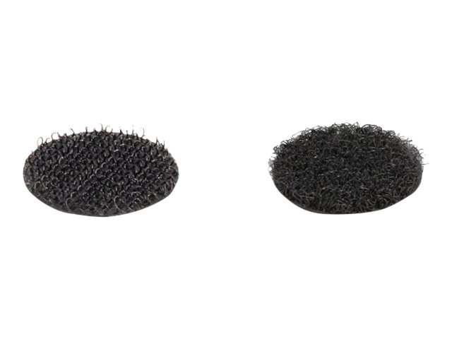 Delock Klettverschluss - rund - 2 cm Durchmesser - Schwarz (Packung mit 32)