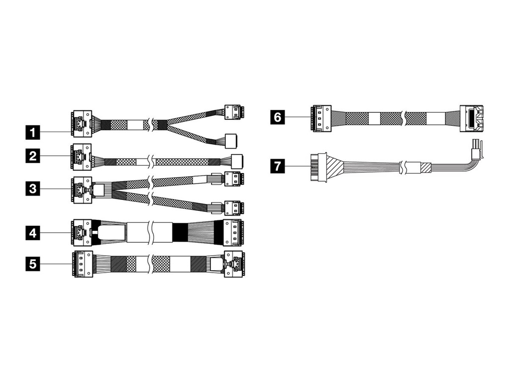 Lenovo Speicherkabelkit - für 2,5" Chassis