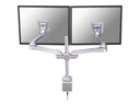 Neomounts FPMA-D930D - Befestigungskit - Voll beweglich - für 2 LCD-Displays - Silber - Bildschirmgröße: 25.4-76.2 cm (10"-30")