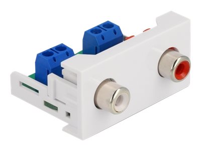 Delock Easy 45 - Einrastmodul - RCA, RCA