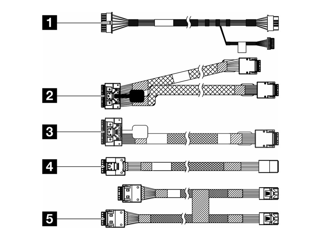 Lenovo Speicherkabelkit - für 10 x 2,5" Anybay