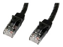 StarTech.com 1m CAT6 Ethernet Cable, 10 Gigabit Snagless RJ45 650MHz 100W PoE Patch Cord, CAT 6 10GbE UTP Network Cable w/Strain Relief, Black, Wiring is UL Certified/TIA - Category 6 - 24AWG (N6PATC1MBK)