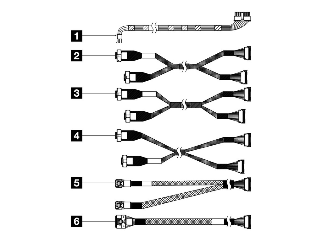 Lenovo Speicherkabelkit - für 16EDSFF Backplane
