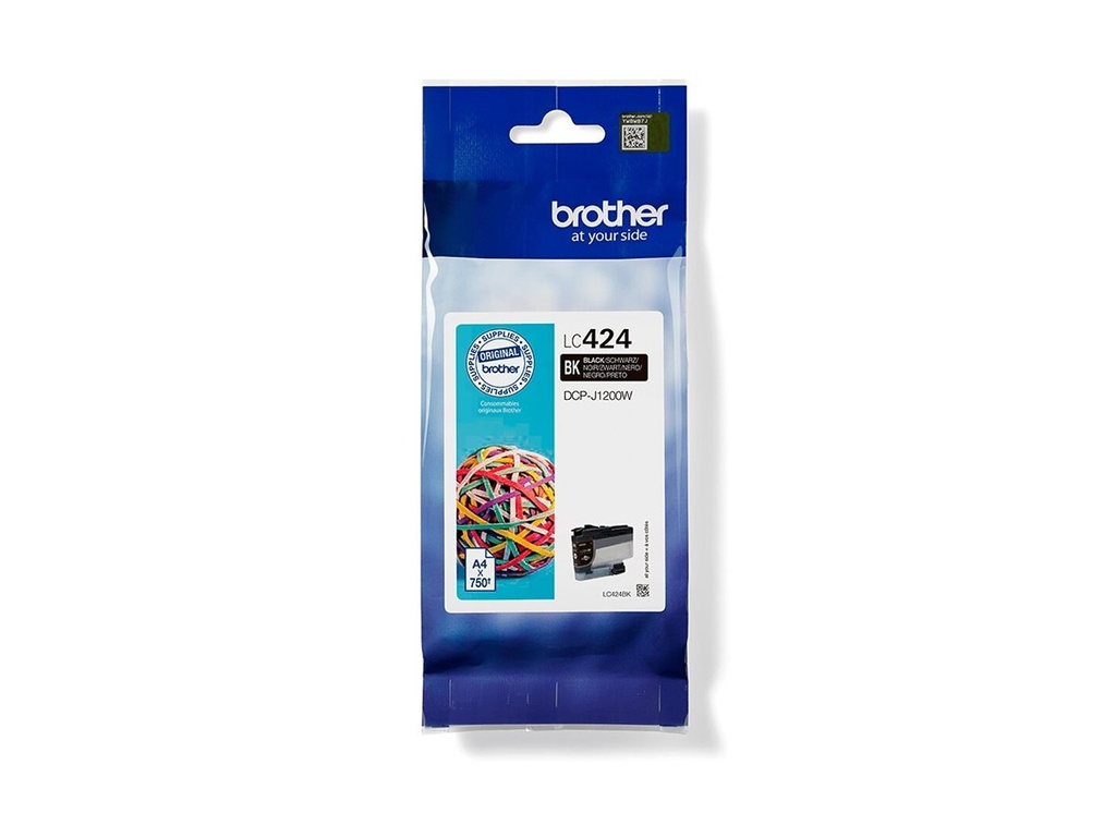 Brother LC424BK - Schwarz - original - Tintenpatrone
