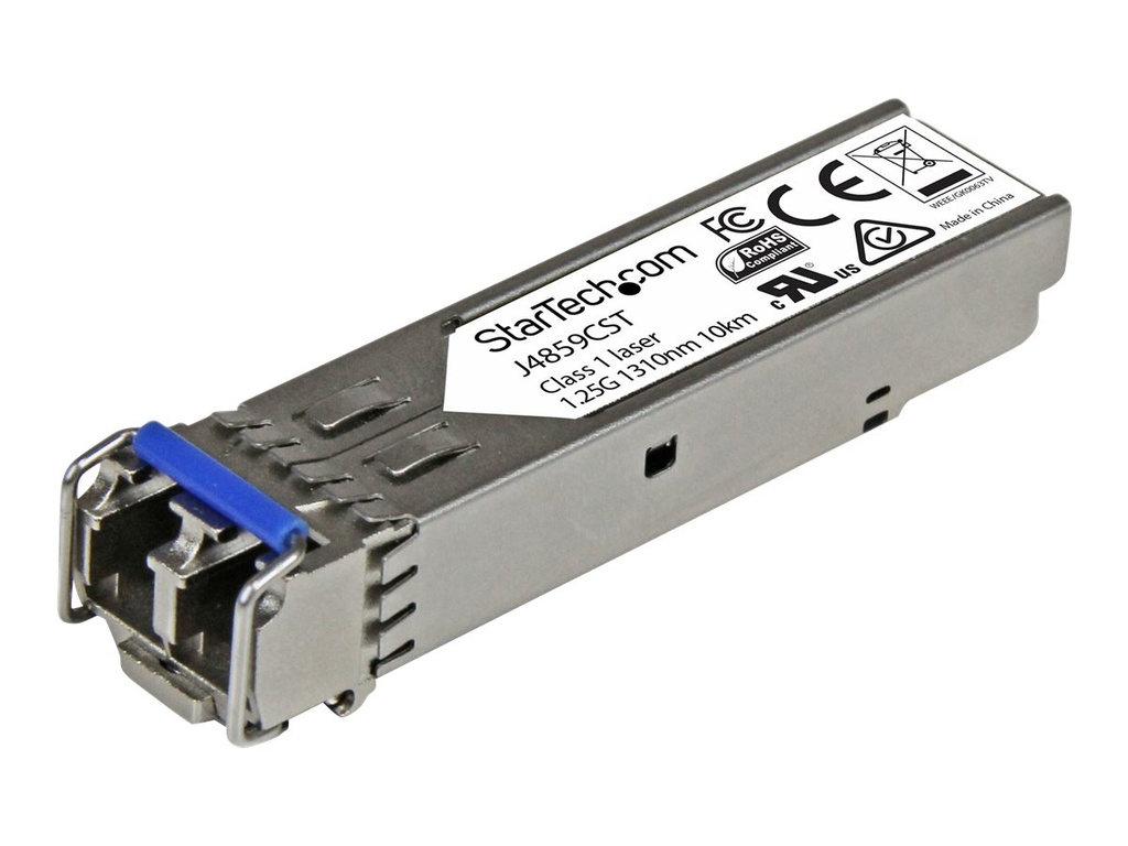 StarTech.com Startech Gigabit LWL SFP Transceiver Modul - HP J4859C kompatibel - SM/MM LC mit DDM - 10km / 550m - 1000Base-LX - SFP (Mini-GBIC)-