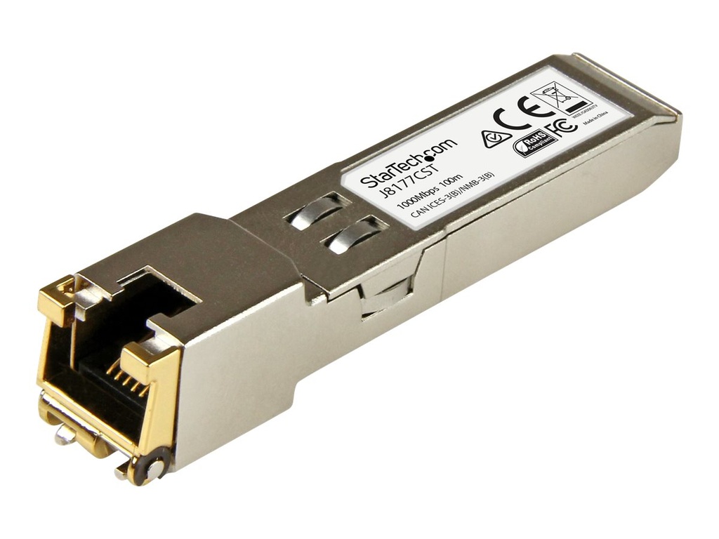 StarTech.com Startech Gigabit RJ45 Kupfer SFP Transceiver Modul - HP J8177C kompatibel - 1000Base-T - Mini-GBIC SFP - SFP (Mini-GBIC)-