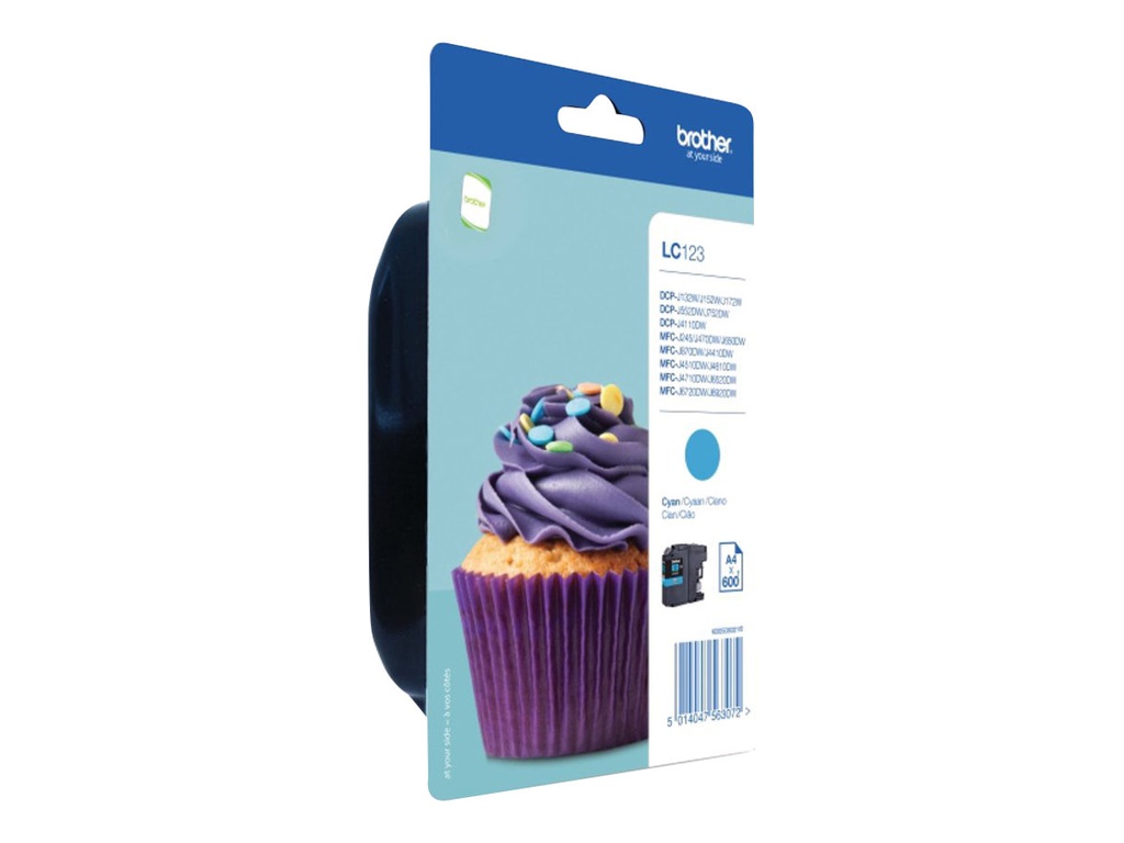 Brother LC123CBP Cyan e Einzelpackung - Original - Tintenpatrone - Original - Tintenpatrone