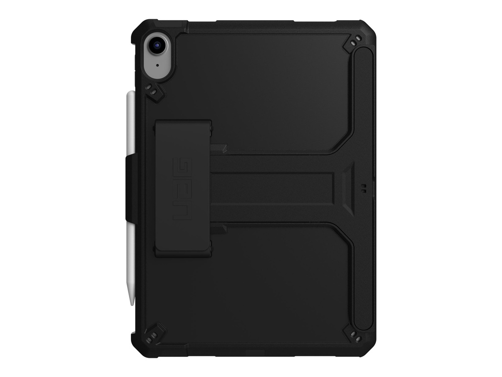Urban Armor Gear UAG Rugged Case for iPad 10.9 (10th Gen, 2022) - Scout w HS & KS Black - Hintere Abdeckung für Tablet - Thermoplastisches Polyurethan (TPU)
