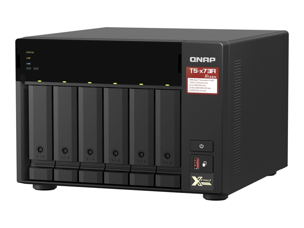 [TS-673A-8G] QNAP TS-673A - NAS-Server - 6 Schächte - SATA