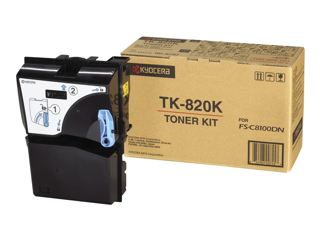 Kyocera TK 820K - Schwarz - original - Tonerpatrone
