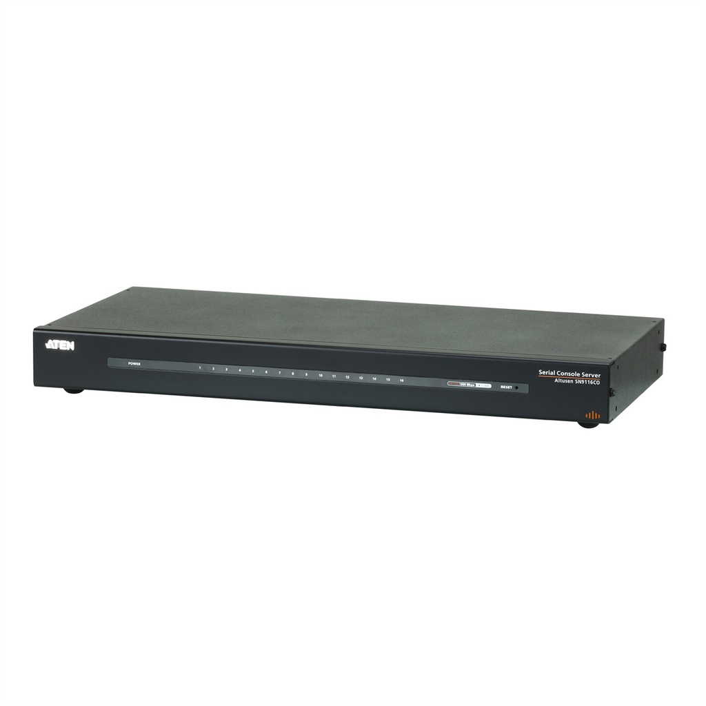 ATEN 16-Port Serieller Konsolen Server - RJ-45 - C14-Koppler - 217,6 x 437,2 x 44 mm - 3,63 kg - AC - 100 - 240 V