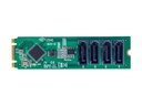 StarTech.com 4-Port M.2 to SATA Adapter Card, M.2 PCIe 3.0 to SATA HDD/SSD Expansion Card, ASM1064 Chipset, M.2 NVMe to 4x HDD/SSD for Windows/macOS/Linux