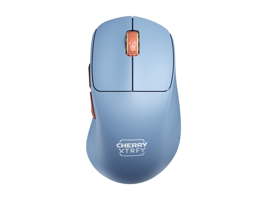 Cherry Xtrfy M64 - Maus - ergonomisch - optisch - 5 Tasten - kabellos - 2.4 GHz - kabelloser Empfänger (USB)