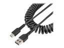 StarTech.com StarTech 1m USB A auf USB C Kabel, Spiralkabel, USB 2.0 handy kabel - USB-Kabel - USB (M)