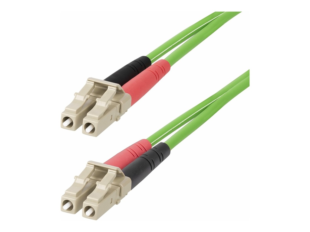 StarTech.com 15m LC zu LC(UPC) OM5 Multimode Glasfaserkabel, LSZH LWL - Patch-Kabel - LC/UPC Multi-Modus (M)