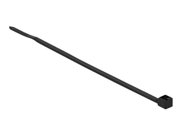 Delock Kabelbinder - wärmebeständig - 10 cm - Schwarz (Packung mit 100)