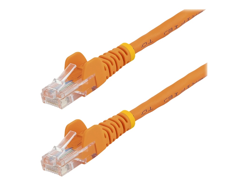 StarTech.com Startech 0,5m Cat5e Ethernet Netzwerkkabel Snagless mit RJ45 - Cat 5e UTP Kabel - Orange - Patch-Kabel - RJ-45 (M)