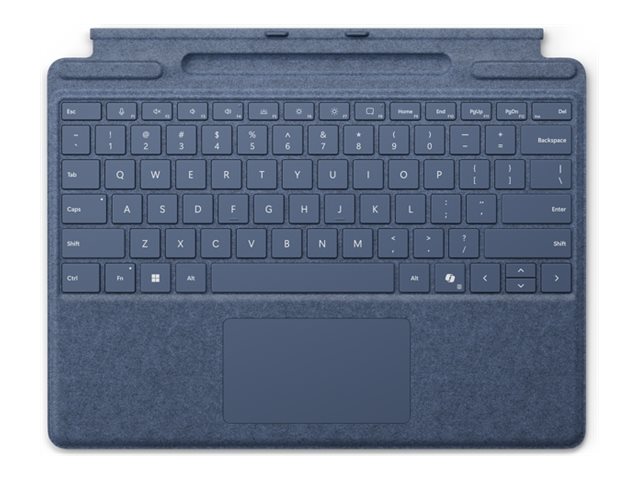 Microsoft Surface Pro Keyboard - Tastatur - mit Trackpad, Beschleunigungsmesser, Surface Slim Pen 2 Ablage- und Ladeschale - QWERTZ - Deutsch/Österreichisch - Saphir - für Microsoft Surface Pro 8, Pro 8 for Business, Pro 9, Pro 9 for Business, Pro 10 for Business, Pro (11th Edition)