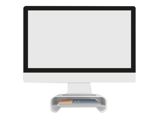 Delock Monitorständer mit Schublade - weiß