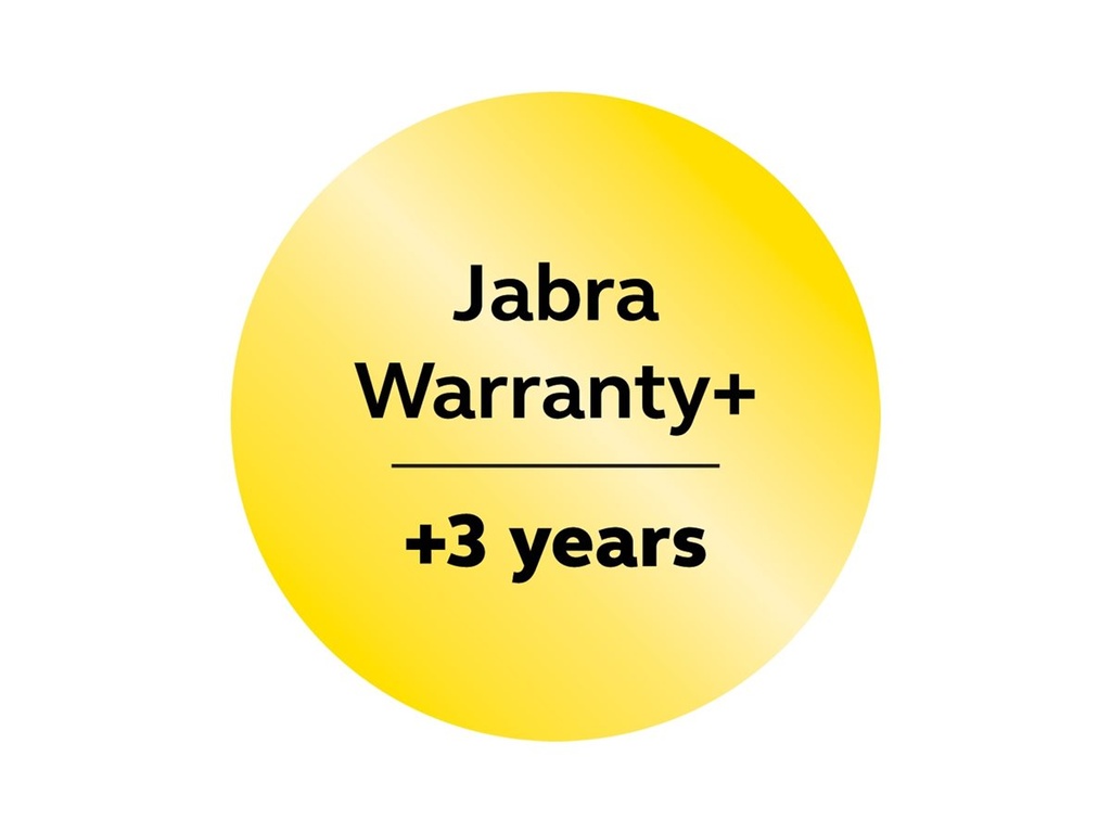 Jabra Warranty+ - Serviceerweiterung - erweiterte Garantie - 3 Jahre (ab ursprünglichem Kaufdatum des Geräts)