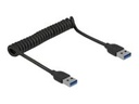 Delock USB 3.0 Coiled Cable Type-A male to Type-A