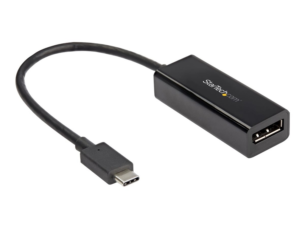 StarTech.com StarTech USB C to DisplayPort Adapter, 8K/5K/4K USB Type C to DP 1.4 Alt Mode Video Converter, HBR3/DSC/HDR, 8K 60Hz, Thunderbolt 3 Compatible DisplayPort 1.4 Monitor Display Adapter - 8K USB-C to DP Adapter (CDP2DP14B)