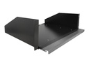 Delock Rackplatte - Schwarz - 3U - 48.3 cm (19")