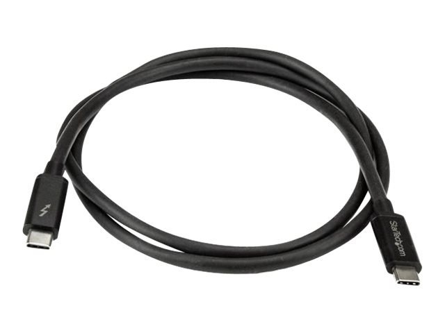 StarTech.com StarTech 1m (3.3ft) Thunderbolt 3 Cable, 20Gbps, 100W PD, 4K Video, Thunderbolt-Certified, Compatible w/ TB4/USB 3.2/DisplayPort - Thunderbolt-Kabel - USB-C (M)