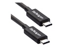 StarTech.com StarTech 2m (6.6ft) Thunderbolt 3 Cable, 20Gbps, 100W PD, 4K Video, Thunderbolt-Certified, Compatible w/ TB4/USB 3.2/DisplayPort - Thunderbolt-Kabel - USB-C (M)
