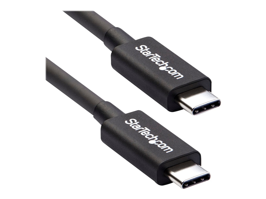 [TBLT34MM50CM] StarTech.com StarTech 50cm (1.6ft) Thunderbolt 3 Cable, 40Gbps, 100W PD, 4K/5K Video, Thunderbolt-Certified, Compatible w/ TB4/USB 3.2/DisplayPort - Thunderbolt-Kabel - USB-C (M)